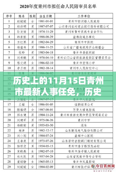 历史上的11月15日青州市人事任免深度解析及最新动态