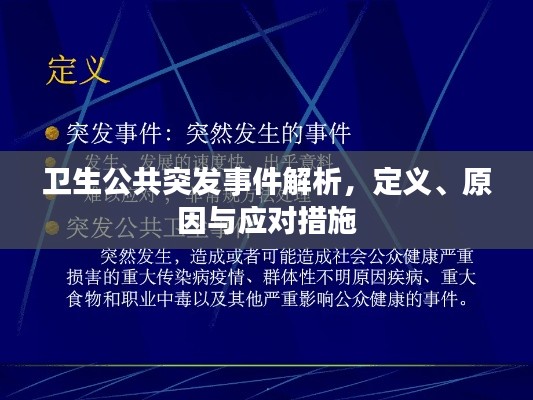 卫生公共突发事件解析,定义、原因与应对措施